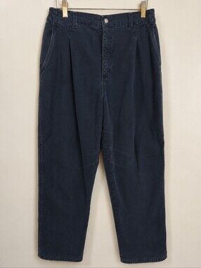 L.L.Bean Pathfinder Flannel Lined Canvas Pants Kids Size 18 USA Vintage